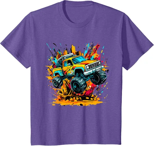 Vista 62 de Monster Trucks Are My Jam - Camiseta Monster Truck, Negro