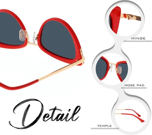 Vista 3 de FAA'N Gafas de sol para mujer, regalo para hombres, regalo para mamá