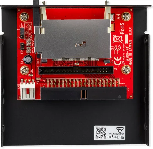 Vista 3 de StarTech.com Lector de Tarjetas Adaptador de Bahía de Unidad de 3.5 Pulgadas IDE a CF SSD Individual, TAA (35BAYCF2IDE) Adaptador SSD CF interno