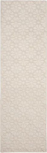 Vista 3 de SAFAVIEH Vermont Collection - Alfombra de pasillo, 2 pies 3 pulgadas x 6 pies, color marfil, lana hecha a mano, ideal para zonas de alto tráfico
