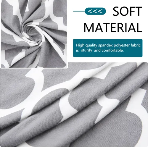 Vista 97 de hyha Fundas de cojín de sofá estampadas, fundas de sofá florales lavables para sofás con 2 cojines, fundas de cojín de patrón elástico para muebles