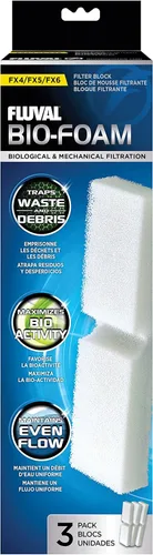 Vista 10 de Fluval FX - Espuma de carbono, filtro de repuesto para acuario, paquete de 2, A249, blanco