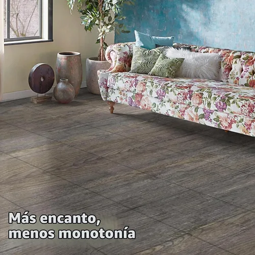 Vista 2 de Art3d Azulejos de vinilo para pegar y desprender 30 unidades 30 x 30 cm, Suelos autoadhesivos impermeables con aspecto de tablones de madera