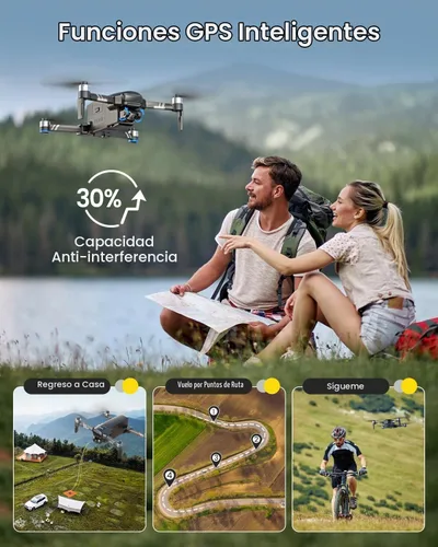 Vista 6 de Holy Stone HS600 - Drones con cámara para adultos con cardán de 2 ejes 4K EIS, ID remoto integrado, transmisión de rango de 6096 metros, dron