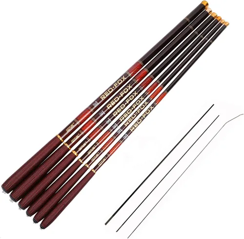 Vista 10 de Goture/ Kit de caña de pescar telescópica Tenkara/ Caña de pescar ultraligera para viajes, caña de pescar plegable portátil para bass y crappie