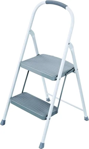 Vista 9 de Rubbermaid, taburete de 1 escalón de acero., Plateado, RMS-1