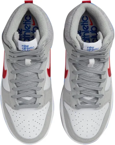Vista 4 de Nike Dunk Hi SE Lt Smoke GreyGym Red-White (DH9750 001)