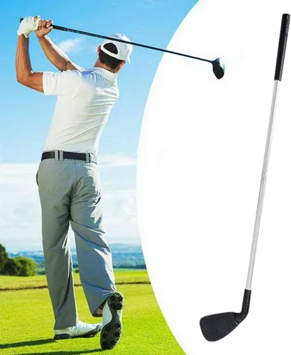 Vista 6 de Putter de golf, juego de 2 putter bidireccional para padres e hijos, eje de putter resistente, agarre antideslizante, mini putter de golf