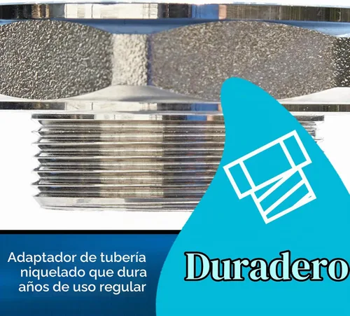 Vista 5 de Adaptador de tubería de drenaje de residuos de latón torcido, hembra NPT de 2 pulgadas a reductor macho NPT de 1.5 pulgadas, para drenaje