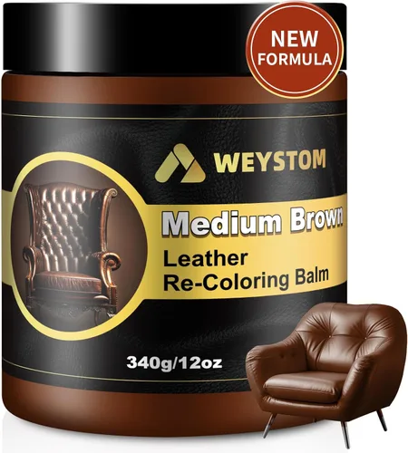 Vista 19 de Bálsamo de recoloración de cuero, kit de reparación de cuero beige para muebles, tinte de cuero y pintura para recolorear, restaurar y reparar cuero