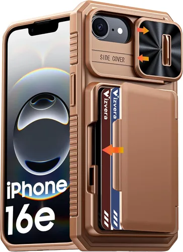 Vista 31 de Vizvera para iPhone 16 Pro Max Funda tipo cartera RFID [Soporte para tarjetas][Control de cámara][Cubierta de cámara] Funda protectora de silicona