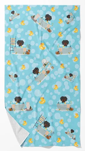Vista 93 de Caroline's Treasures WDK5738BTLG Airedale - Toalla de baño grande para bañera