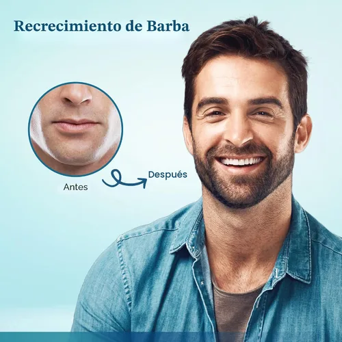 Vista 4 de Minoxidil al 5% para Crecimiento del Cabello para Hombres y Mujeres: Suero de Tratamiento de Regeneración de Barba Extra Fuerte con Minoxidil