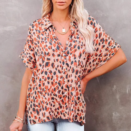 Vista 7 de Conjunto de camiseta elegante con estampado de rayas para mujer