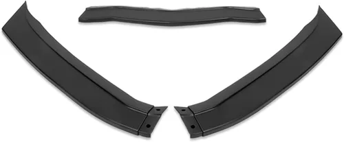 Vista 2 de DNA MOTORING Borde de parachoques delantero de perfil bajo sin canards laterales compatible con Corvette 2014-2019, negro mate, 2-PU-567-CCC