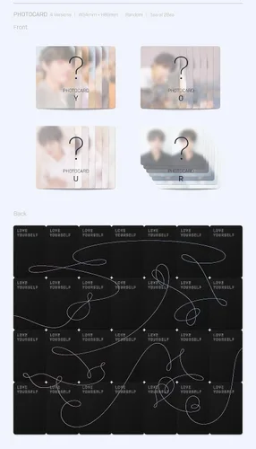 Vista 6 de BTS -[Love Yourself 'Tear'] 3er álbum 4 Ver Set CD+Póster+104p PhotoBook+20p Mini Book+1p PhotoCard+1p Staing PhotoCard+Beneficio de preventa+Juego