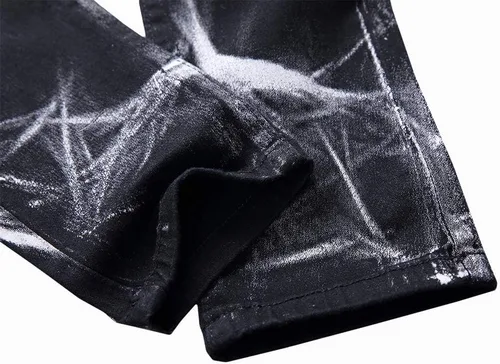 Vista 57 de Enrica Pantalones vaqueros estampados casuales para hombre