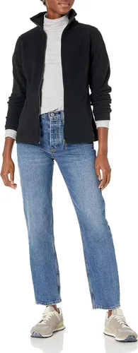 Vista 4 de Tienda Essentials - Chaqueta de vellón suave ajuste clásico manga larga y con cremallera completa para mujer