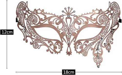 Vista 3 de Conjunto de máscara de mascarada para parejaMáscara veneciana de disfraces de fiesta de Halloween