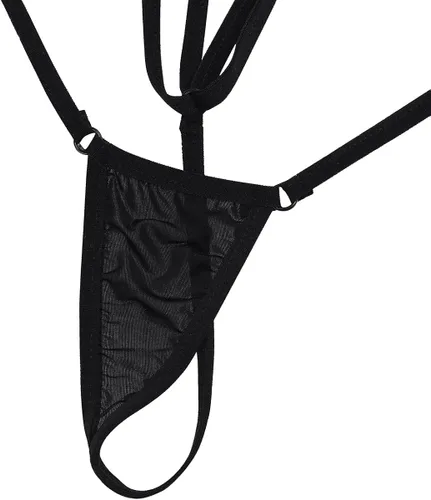 Vista 6 de Fldy Sexy correas de hombro G-Strings Mini Micro Bikini traje de baño Tangas T Back Tangas Bragas