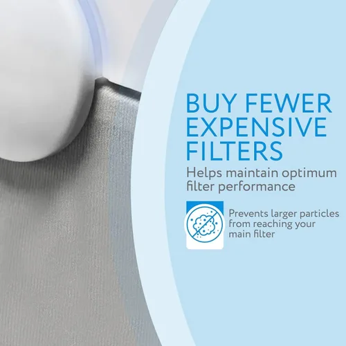 Vista 3 de IMPRESA Paquete de 3 prefiltros de repuesto 211 – Compatible con filtro purificador de aire Blueair Blue Pure 211+ – Tela gris roca lunar – Diseño