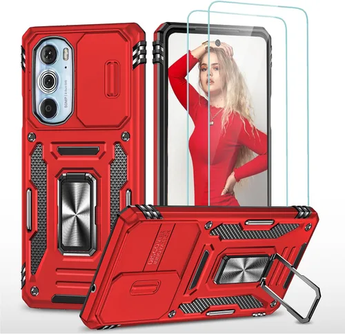 Vista 10 de Jeylly Funda para Motorola Edge Plus 2023 con protector de pantalla HD