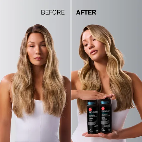 Vista 3 de TRUSS Infusion Hair Shampoo - Champú limpiador para reparación, hidratación y protección del cabello seco - Fórmula 100% vegana, segura