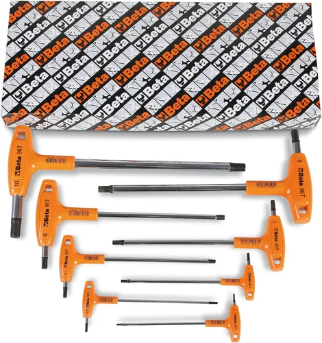 Vista 8 de Beta 96T Llave Hexagonal con Mango en T Métrica de 2.5mm Llave Allen Ergonómica de Alto Torque con Puntas Hexagonales Duales Agujero