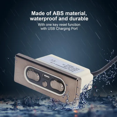 Vista 3 de Cryfokt Sofá eléctrico de 5 botones a distancia, material ABS reclinable eléctrico o silla control manual con puerto de carga, Plug and Play, piezas