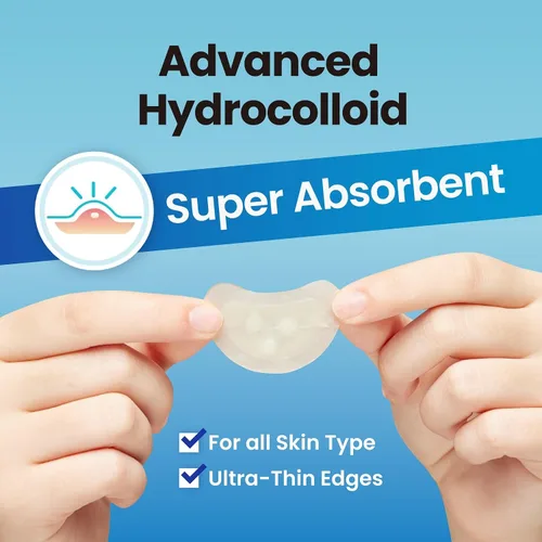 Vista 4 de DERMA ANGEL Parches grandes para espinillas para nariz, mentón y frente, poros de brotes y tratamiento de manchas, parches para acné hidrocoloide