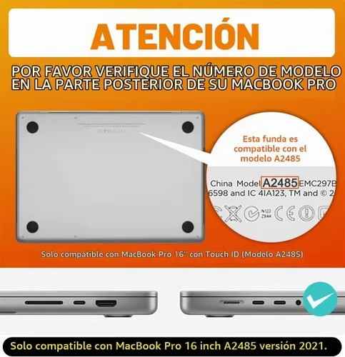 Vista 2 de SUPCASE para Funda MacBook Pro de 16 pulgadas 2024-2021 (Unicorn Beetle), M4/M3/M2/M1 Pro/Max A3403 A3186 A2991 A2780 A2485 Carcasa Protectora