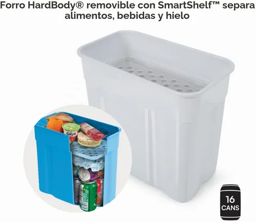 Vista 3 de Titan Zipperless HardBody Cooler, Keeps Ice 2 Days Seagrass