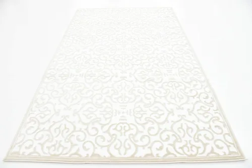 Vista 13 de Unique Loom Rushmore Collection Johnson - Alfombra rectangular de 5 pies 1 pulgada x 8 pies, color blanco nieve/beige