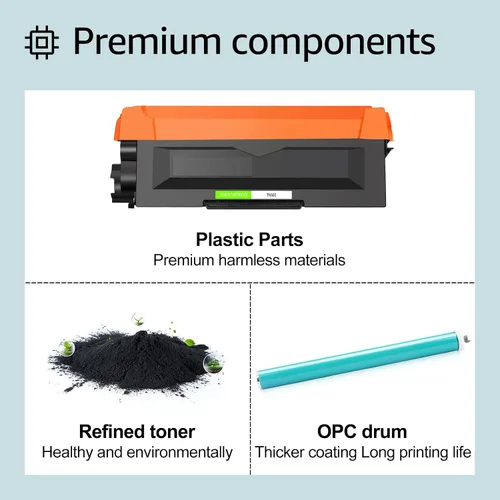 Vista 6 de greencycle Paquete de 1 cartucho de tóner negro TN660 TN-660 y 1 unidad de tambor DR630 compatible con impresora láser Brother DCP-L2520DW