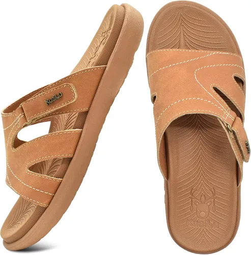 Vista 3 de KuaiLu Sandalias de mujer caqui talla 10