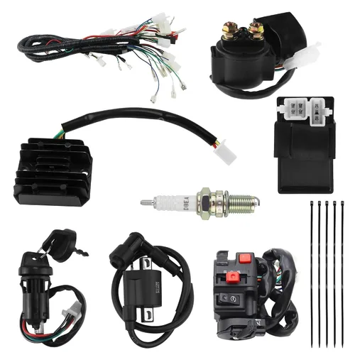 Vista 14 de PRO BAT Arnés de cableado eléctrico completo Cable CDI Bobina Conjunto de estator de 8 polos para vehículos de 4 ruedas Stroke ATV Quad Pit Dirt