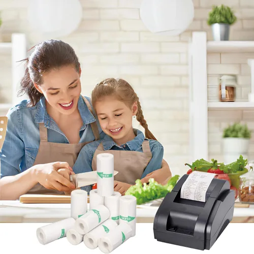 Vista 5 de Mini papel adhesivo para impresora térmica, papel adhesivo para mini impresora, rollo adhesivo autoimprimible para la mayoría de los niños, cámara