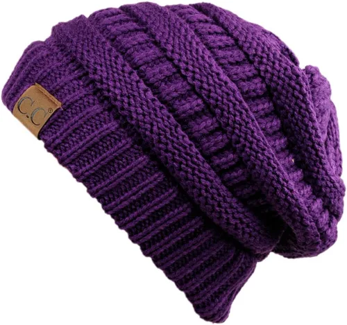 Vista 342 de C.C Trendy Warm Chunky Soft Stretch Cable Knit Beanie