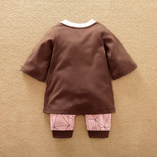 Vista 3 de RELABTABY Lindo mameluco de anime para recién nacido, para Halloween, cosplay, ropa