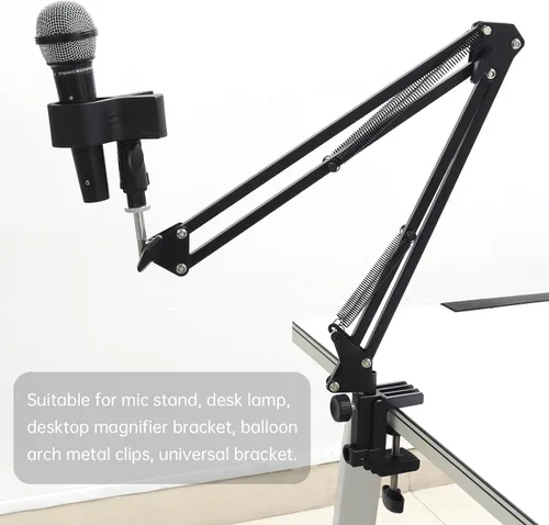 Vista 7 de Abrazadera de escritorio, soporte de plástico, soporte de base de abrazadera en C, abrazadera de montaje de mesa, soporte de montaje de luz clip