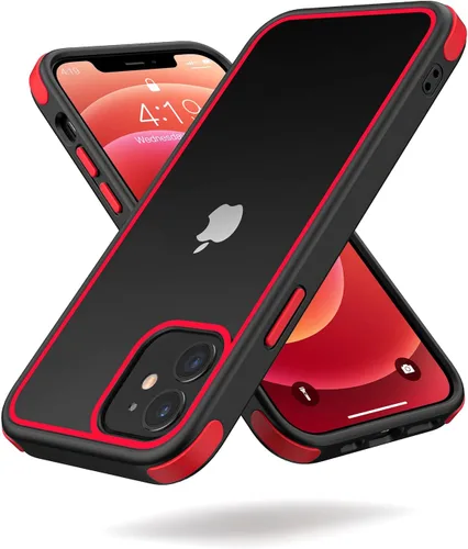Vista 51 de Mobnano Funda transparente para iPhone 11, con protección multicolor a prueba de golpes, no amarillenta, anti arañazos, parte trasera