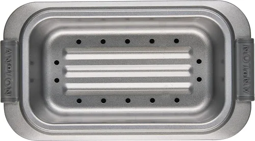 Vista 11 de Anolon Advanced 54715 - Juego de 2 moldes antiadherentes para hornear, color gris con agarres de silicona