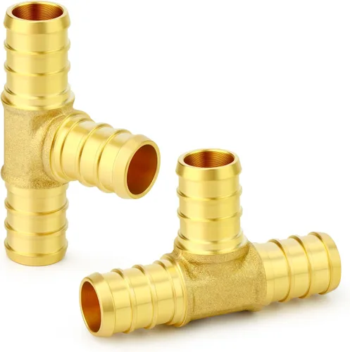 Vista 35 de GASHER 10 piezas sin plomo latón 1 "acoplamiento Pex, accesorios Pex de 1 pulgada para tubería Pex