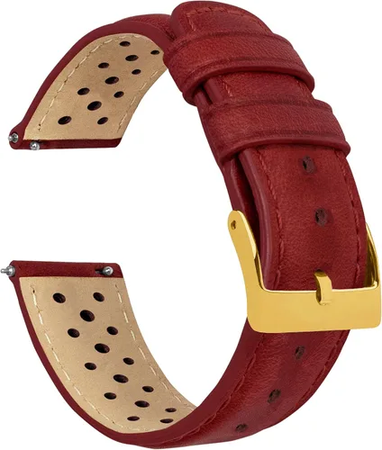 Vista 30 de Barton Racing & Rally Horween - Correas de cuero con barras de resorte de liberación rápida integradas, longitud estándar para muñecas de 5 a 8