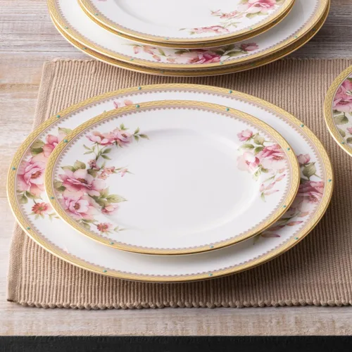 Vista 8 de Noritake Hertford - Juego de vajilla de 12 piezas, servicio para 4 personas