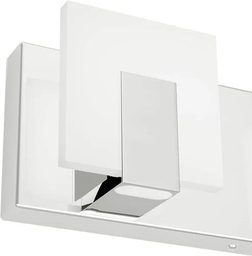 Vista 7 de Aipsun Moderna lámpara LED de tocador para baño, acrílico blanco esmerilado, arriba y abajo, accesorios de pared sobre espejo