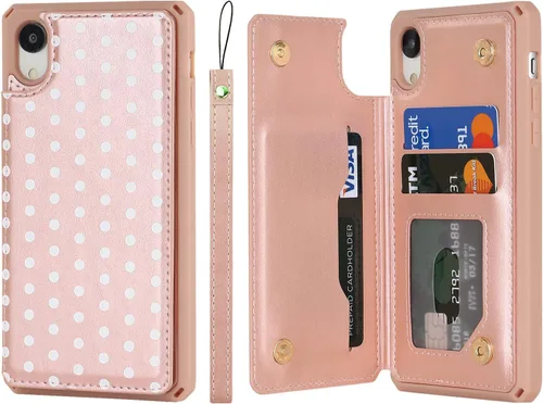 Vista 23 de Cavor - Funda para iPhone 6, 6S, 7, 8 Plus, 11 Pro, XS, Max, XR A-Negro