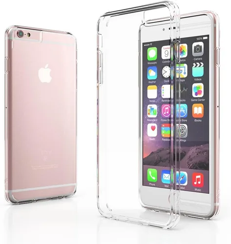 Vista 6 de Funda transparente para iPhone 6, iPhone 6S, funda híbrida transparente para parachoques, funda para teléfono inteligente, resistente a los 2-HD