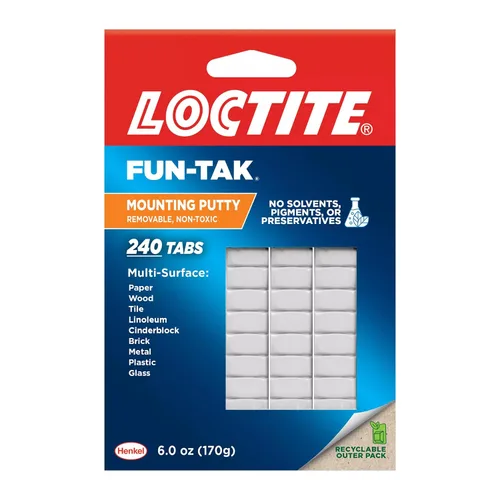 Vista 13 de Loctite 1865809 Fun-Tak Pestañas de montaje, 2 onzas, azul (paquete de 12)