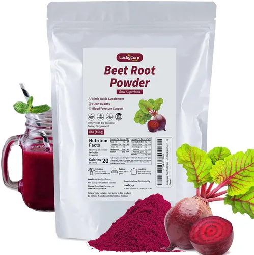 Vista 10 de Polvo de raíz de remolacha orgánica 13.6oz (385g) Superalimento puro crudo Rico en nitratos de origen vegetal Apoya la energía, la resistencia